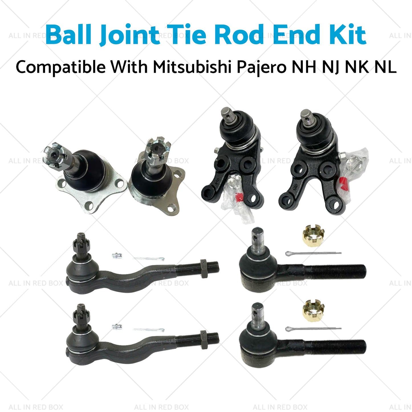 {{ Ball Joint Tie Rod End Kit Suitable for Mitsubishi Pajero NH NJ NK NL 4WD 91-00 }} - Buy Car Parts Online at {{ Kaka Auto Parts }}.