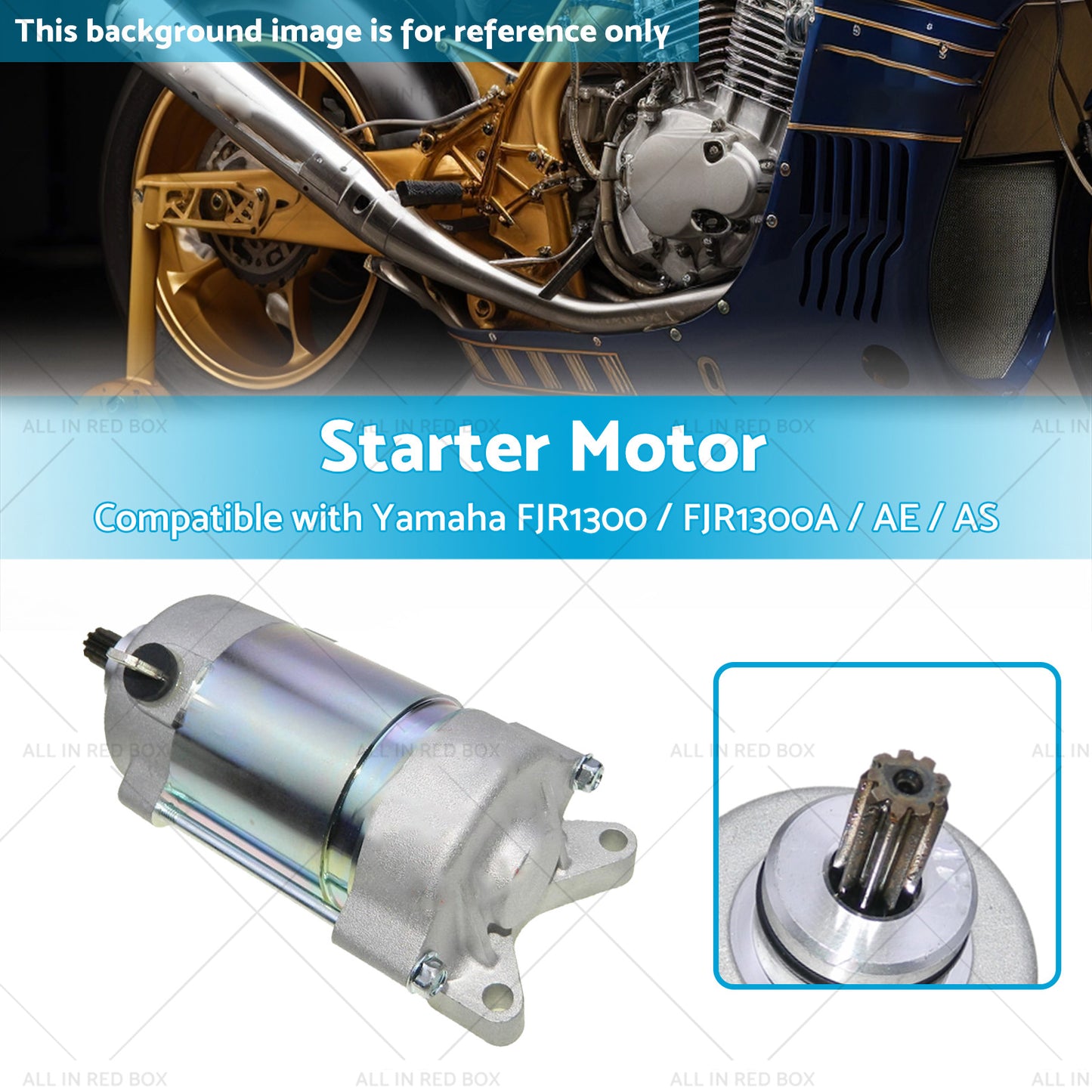 {{ Engine Starter Motor Suitable For Yamaha FJR1300 FJR1300A AE AS 1298cc }} - Buy Car Parts Online at {{ Kaka Auto Parts }}.
