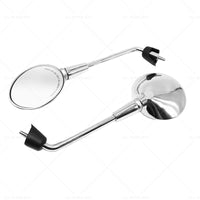 {{ Left  and  Right Rearview Mirror Chrome Suitable For Vespa Primavera 50 125 150 }} - Buy Car Parts Online at {{ Kaka Auto Parts }}.