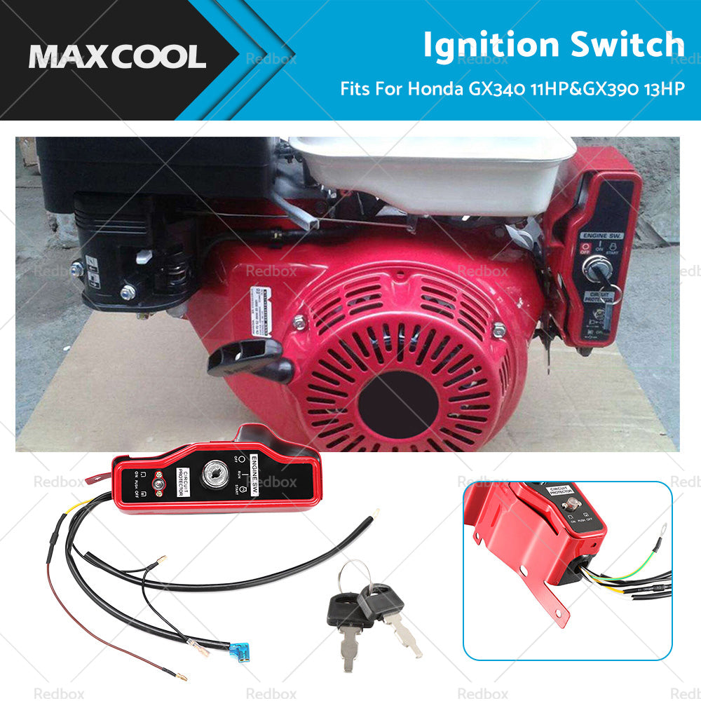 {{ Ignition Switch Key Panel Electric Start for Honda GX340 11HP GX390 13HP Engine }} - Buy Car Parts Online at {{ Kaka Auto Parts }}.