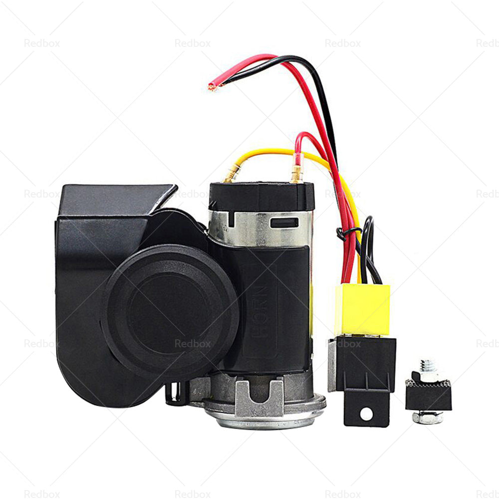 {{ 1X Nautilus Compact Motor Bike Air Horn Black 139dB 12 volt Motorcycle Loud }} - Buy Car Parts Online at {{ Kaka Auto Parts }}.