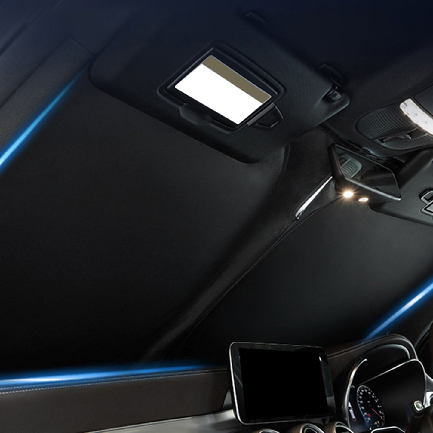 {{ 6 Layer WindScreen Sun Shade Suitable for Tesla Model Y 2020-2024 UV Protection }} - Buy Car Parts Online at {{ Kaka Auto Parts }}.