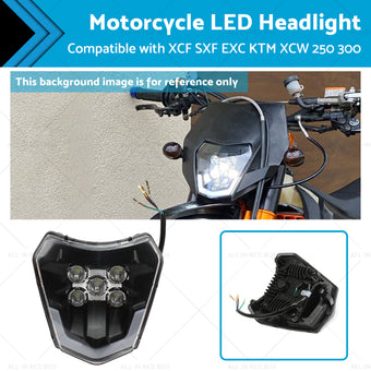 compare product Motorcycle LED Headlight Suitable For XCF SXF EXC KTM XCW 250 300 350 450 500