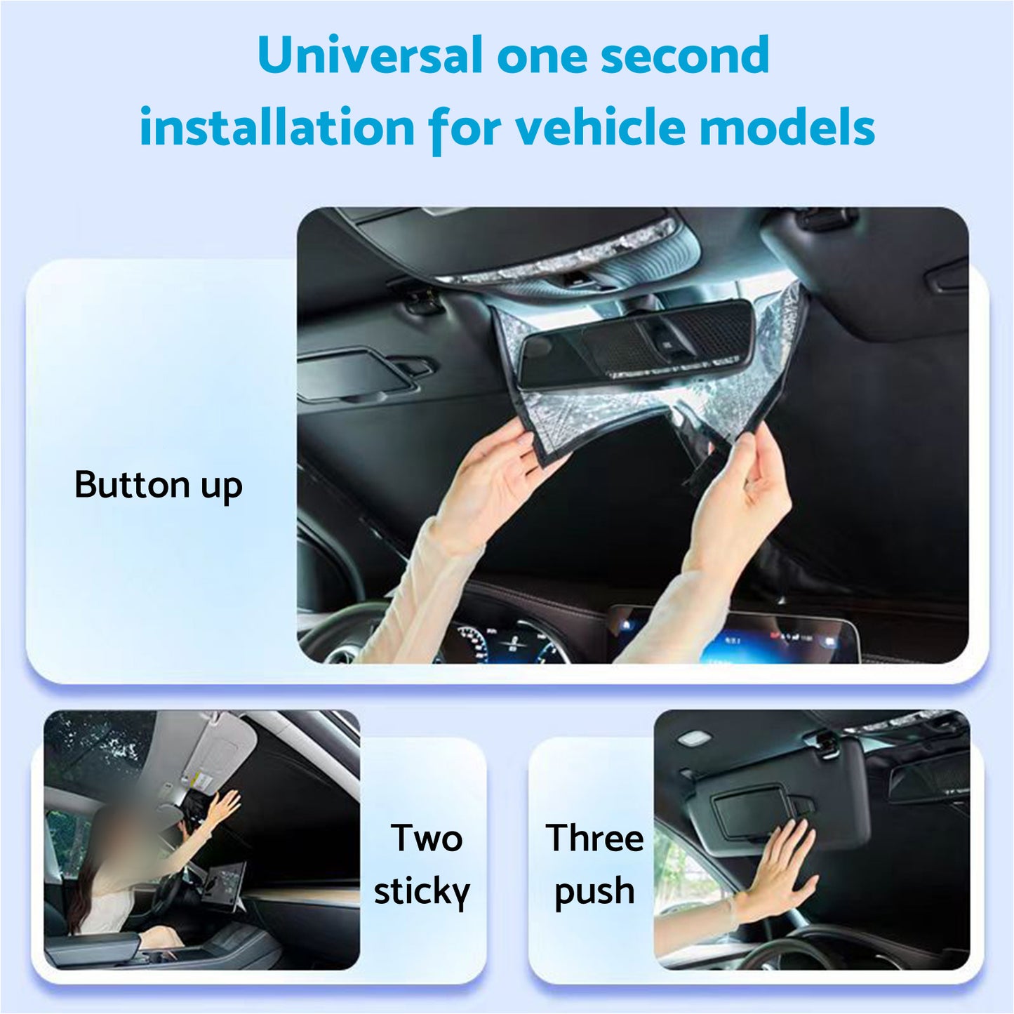 {{ 6 Layer WindScreen Sun Shade Suitable For Toyota Camry 2018-2023 UV Protection }} - Buy Car Parts Online at {{ Kaka Auto Parts }}.