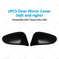 {{ Black Door Mirror Cover Side Cap Guard Suitable for Toyota Hilux N80 2015-2023 }} - Buy Car Parts Online at {{ Kaka Auto Parts }}.