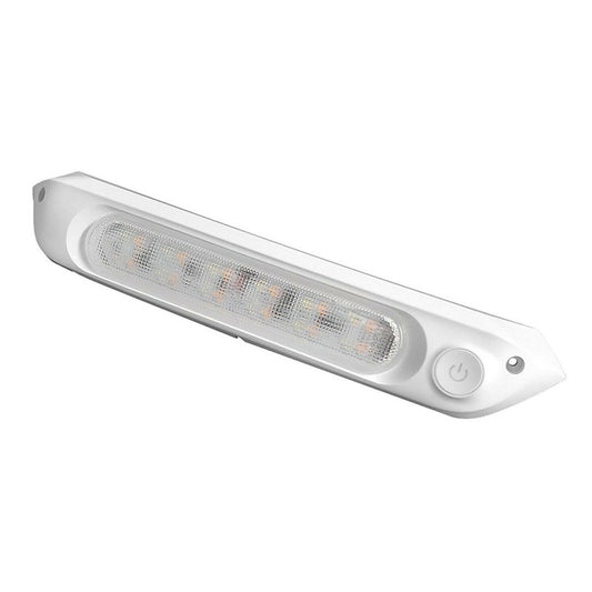 287MM DUAL LED BUG LIGHT 12/24V AWNING LIGHT AMBER/WHITE LIGHTS W/ SWITCH