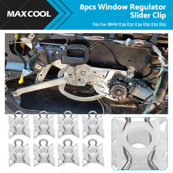 compare product 8PCS Window Regulator Slider Clip Guide Bush Fit For BMW E36 E32 E34 E85 E92 E93