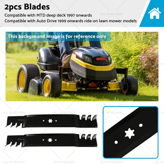 {{ 2x 42inch Blade Suitable for MTD  and  Cub Cadet ZTR RZT42 Gator Type Toothed Mulching }} - Buy Car Parts Online at {{ Kaka Auto Parts }}.