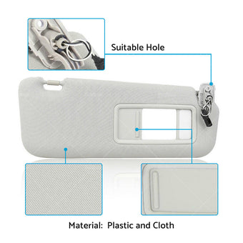 compare product 1 Pair Car Sunvisor Sun Visor Gray Front RH  and  LH Fits For Mazda CX-9 2010-2015