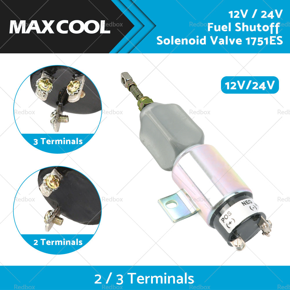 {{ 12V 24V Fuel Shutoff Solenoid Valve 1751ES Brand New }} - Buy Car Parts Online at {{ Kaka Auto Parts }}.