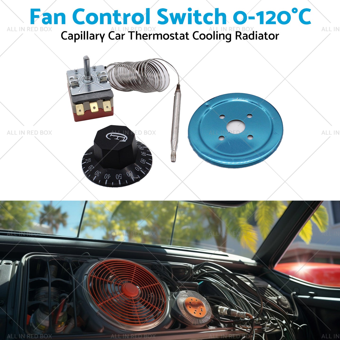 {{ Fan Control Switch Suitablefor Capillary Car Thermostat Cooling Radiator }} - Buy Car Parts Online at {{ Kaka Auto Parts }}.