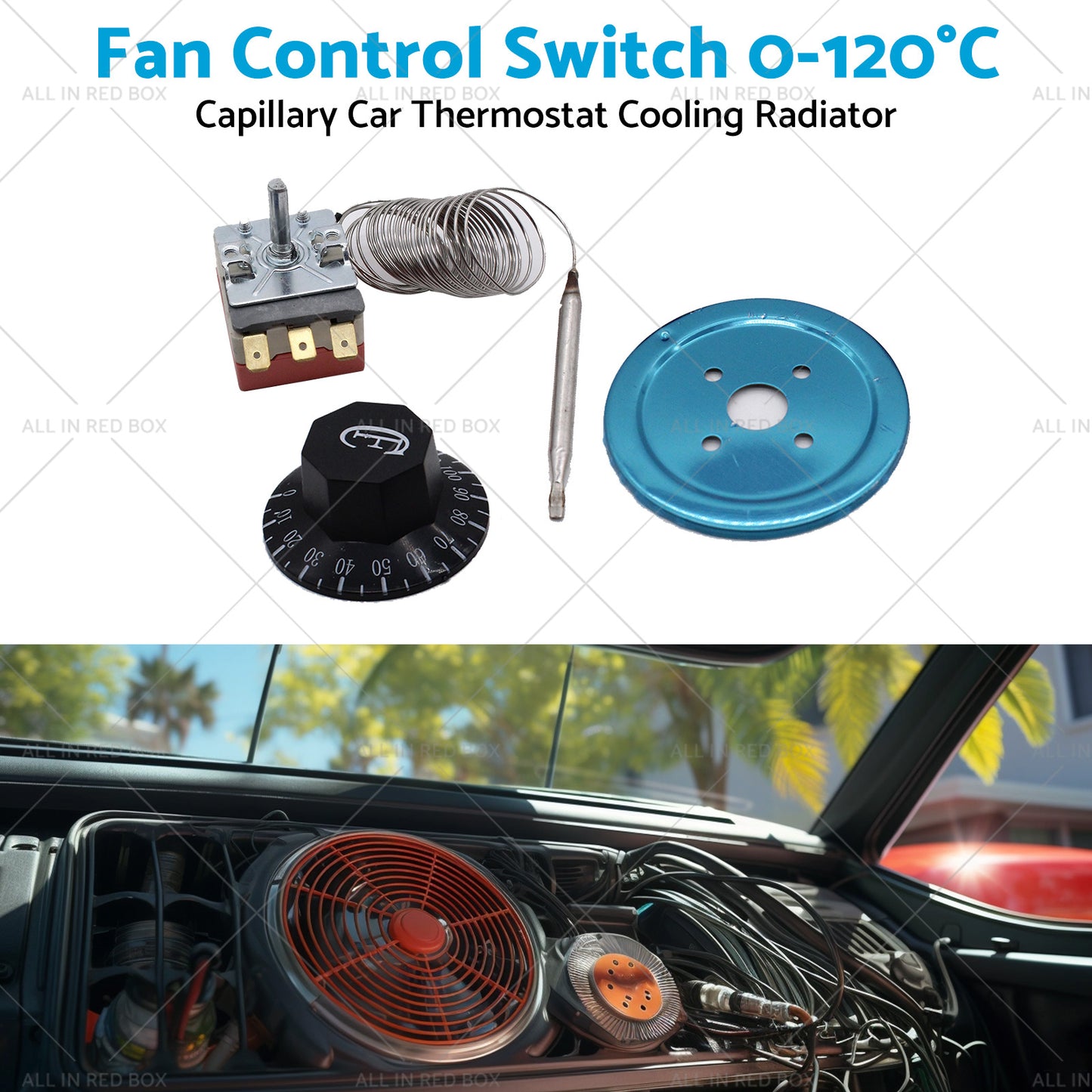 {{ Fan Control Switch Suitablefor Capillary Car Thermostat Cooling Radiator }} - Buy Car Parts Online at {{ Kaka Auto Parts }}.