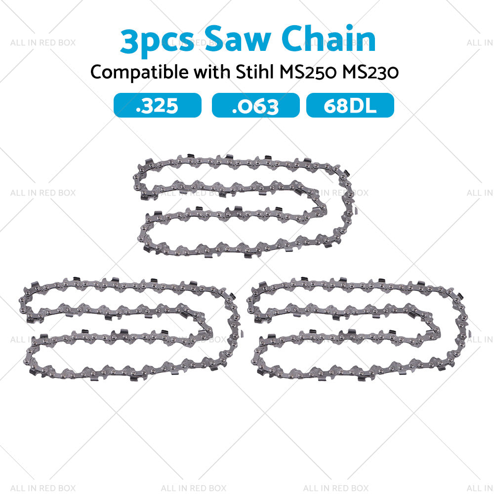 {{ 3PCS Chainsaw Chain. 325 063 68DL Suitable for Stihl 18inch MS250 MS251 MS230 MS231 }} - Buy Car Parts Online at {{ Kaka Auto Parts }}.