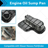 {{ Engine Oil Sump Pan Suitable for Nissan Navara D40 Pathfinder R51 VSK YD25 05-12 }} - Buy Car Parts Online at {{ Kaka Auto Parts }}.