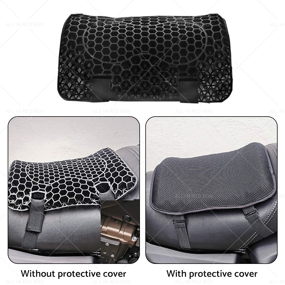 {{ Motorcycle Seat Cushion Comfort Gel Pillow Pad Cover Motorbike Pressure Relief }} - Buy Car Parts Online at {{ Kaka Auto Parts }}.