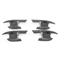 Carbon Fiber Look Door Handle Bowl Strip Covers Suitable for Toyota Kluger 2021¡§C2025