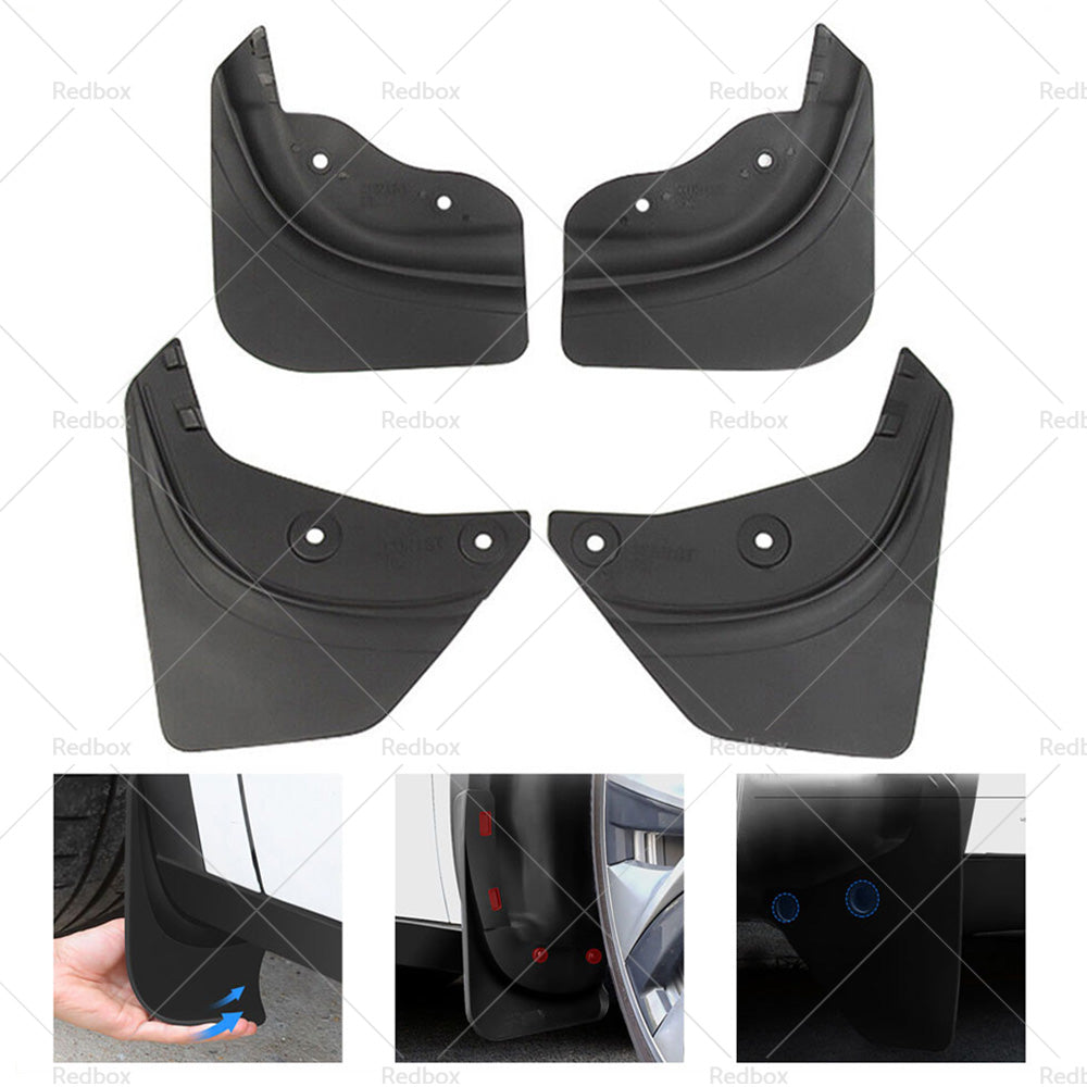 {{ 4Pcs FrontRear Mud Flaps Splash Guards Fender TPE Fits For Tesla Model Y }} - Buy Car Parts Online at {{ Kaka Auto Parts }}.