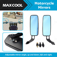 {{ 2x 8 10mm Motorcycle Mirrors Suitable For Chopper Cruiser Bobber Cafe Racer }} - Buy Car Parts Online at {{ Kaka Auto Parts }}.