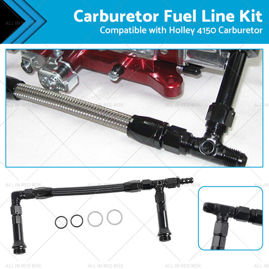 {{ Braided AN6 Dual Feed Carb Fuel Line Double Pump For 4150 Holley Carburetor }} - Buy Car Parts Online at {{ Kaka Auto Parts }}.