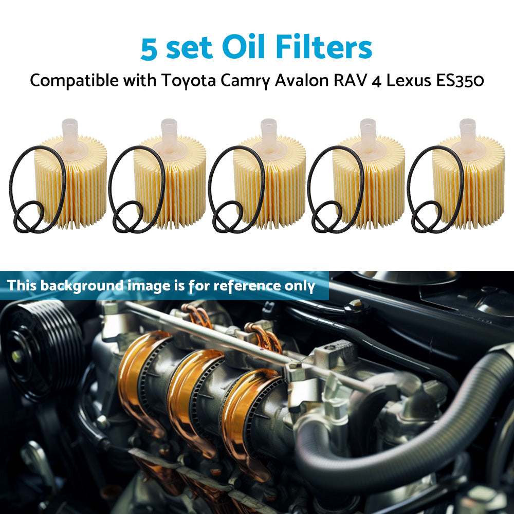 {{ 5PCS Oil Filter 04152-YZZA1 Suitable For Toyota Camry Kluger RAV 4 Lexus IS300h }} - Buy Car Parts Online at {{ Kaka Auto Parts }}.