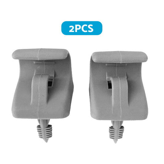 2x Sun Visor Clip Left & Right Side Suitable For Hyundai Getz 2002-2011 Grey 852351C300QS