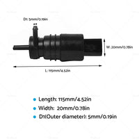 {{ Windshield Washer Pump Suitable For BMW E46 318i 320i Front rear wiper motor }} - Buy Car Parts Online at {{ Kaka Auto Parts }}.