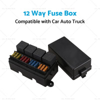{{ 12 Way Blade Fuse Box 4-Relay Holder and Terminal and Fuse 12V 40A Car Auto Truck 4Pin }} - Buy Car Parts Online at {{ Kaka Auto Parts }}.