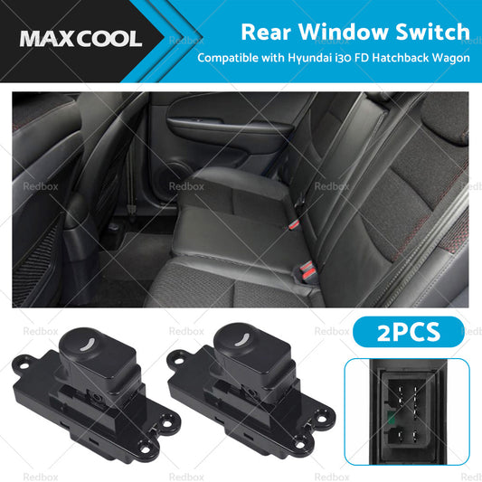 {{ 2x Rear Door Window Switch Suitable For Hyundai I30 FD Hatchback Wagon 2007-2012 }} - Buy Car Parts Online at {{ Kaka Auto Parts }}.