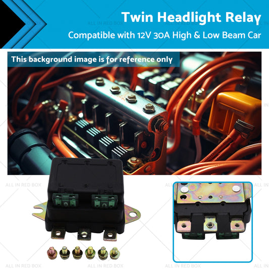 {{ Universal Twin Headlight Relay 12V 30A High  and  Low Beam Car Accessory NLR-132 }} - Buy Car Parts Online at {{ Kaka Auto Parts }}.