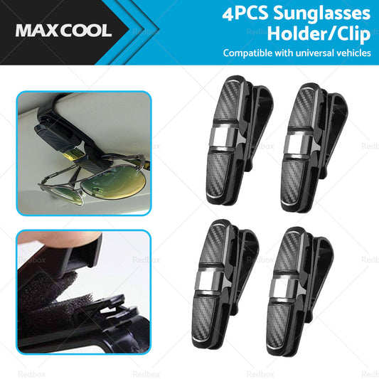 {{ 4PCS Luxury Car Sunglasses Holder Car Visor Sunglasses Clip Sun Ticket Card Hold }} - Buy Car Parts Online at {{ Kaka Auto Parts }}.