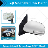 {{ 1x Left Side Silver Door Mirror Suitable for Toyota RAV4 ACA33 ACA38 2008-2012 }} - Buy Car Parts Online at {{ Kaka Auto Parts }}.
