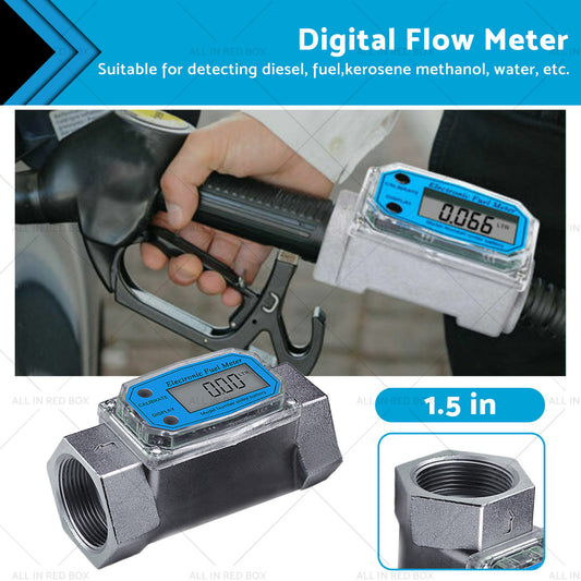 {{ 1. 5 inch Turbine Digital Diesel Water Fuel Flow Meter Oval Gear Flow Gauge }} - Buy Car Parts Online at {{ Kaka Auto Parts }}.