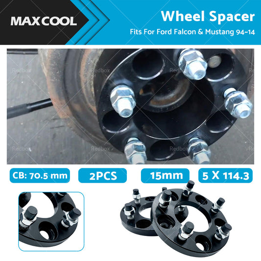 {{ 15mm Bolt-on Wheel Spacers 5 X 114. 3 70. 5mm Fit For Ford Falcon  and  Mustang 94-14 }} - Buy Car Parts Online at {{ Kaka Auto Parts }}.