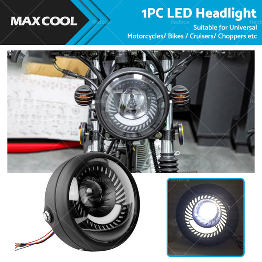 {{ Motorcycle 6. 5inch LED Headlight DRL Hi Lo Running Light Suitable For Cafe Racer }} - Buy Car Parts Online at {{ Kaka Auto Parts }}.