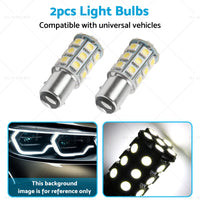 {{ 2x 12V BA15D LED White 27 SMD 5050 For Caravan Car Auto Indicator Signal Light }} - Buy Car Parts Online at {{ Kaka Auto Parts }}.