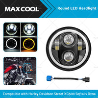 {{ Suitable For Harley Davidson Street XG500 Softails Dyna LED Motorcycle Headlight }} - Buy Car Parts Online at {{ Kaka Auto Parts }}.