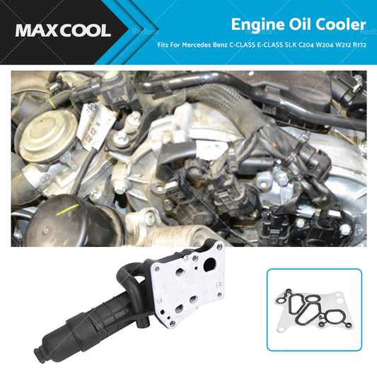 {{ Engine Oil Cooler Suitable For Mercedes Benz A207 C207 W212 R172 A2711801410 }} - Buy Car Parts Online at {{ Kaka Auto Parts }}.
