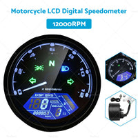{{ Universal Digital Motorcycle Odometer Speedometer Tachometer Gauge LCD Backlight }} - Buy Car Parts Online at {{ Kaka Auto Parts }}.