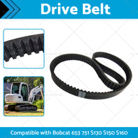 {{ Drive Belt Suitablefor Bobcat Main Hydraulic Pump EPDM 653 751 S130 S150 6667322 }} - Buy Car Parts Online at {{ Kaka Auto Parts }}.