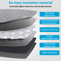 {{ 6 Layer WindScreen Sun Shade Suitable For Isuz D-MAX 2020-2024 UV Protection }} - Buy Car Parts Online at {{ Kaka Auto Parts }}.
