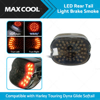 {{ LED Rear Tail Light Brake Smoke Suitable For Harley Touring Dyna Glide Softail }} - Buy Car Parts Online at {{ Kaka Auto Parts }}.