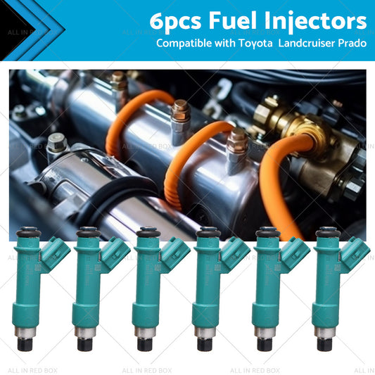 {{ 6x Fuel Injectors Suitable For Landcruiser Prado FJ Cruiser Hilux 1GRFE V6 4. 0L }} - Buy Car Parts Online at {{ Kaka Auto Parts }}.