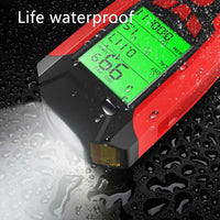 USB Rechargeable LED Bicycle Headlight With Horn and Speedometer Suitable For Bike Front