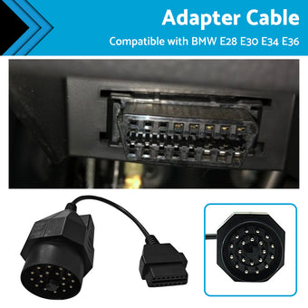compare product 20 Pin to 16 Pin OBD2 Adapter Diagnostic Connector Cable for BMW E36 E38 E39 E46