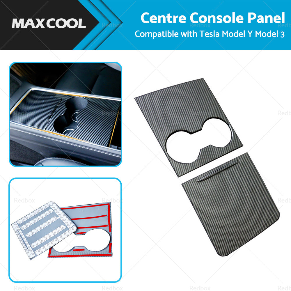 {{ Carbon Fiber Style Center Control Panel Wrap Suitable for Tesla Model Y Model 3 }} - Buy Car Parts Online at {{ Kaka Auto Parts }}.