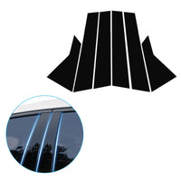 6x Black Pillar Post Cover Trims Suitable For Honda Civic 2022