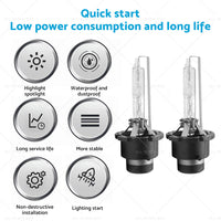{{ D2S D2C 10000K H or D HID Xenon Headlight Bulbs Suitable For Honda Subaru Mazda }} - Buy Car Parts Online at {{ Kaka Auto Parts }}.