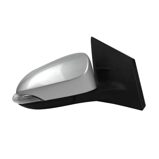 Door Mirror Suitable for Toyota Corolla ZRE182 12-18 Hatch Right Silver Heated