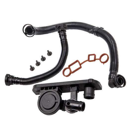 Crankcase Breather Hose & PCV Valve Kit Suitable for VW Golf MK5 Audi A4 2.0T