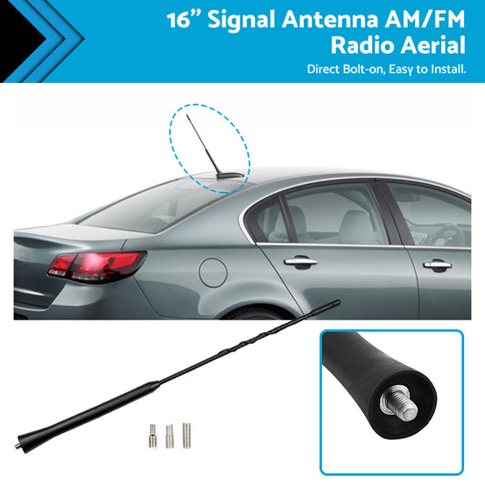 {{ 16'' Signal Antenna AM or FM Radio Aerial Black Suitable For Nissan Navara 2005 on }} - Buy Car Parts Online at {{ Kaka Auto Parts }}.